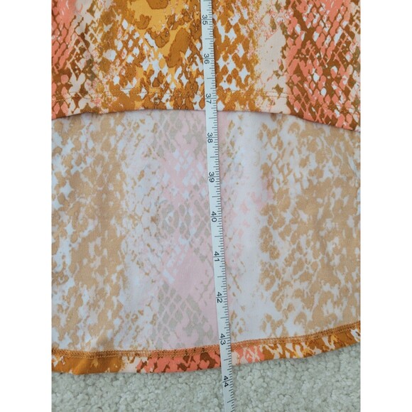 NEW C Wonder By Christian Siriano Python Midi Dress Size Large Hi Low Hem - Picture 6 of 10